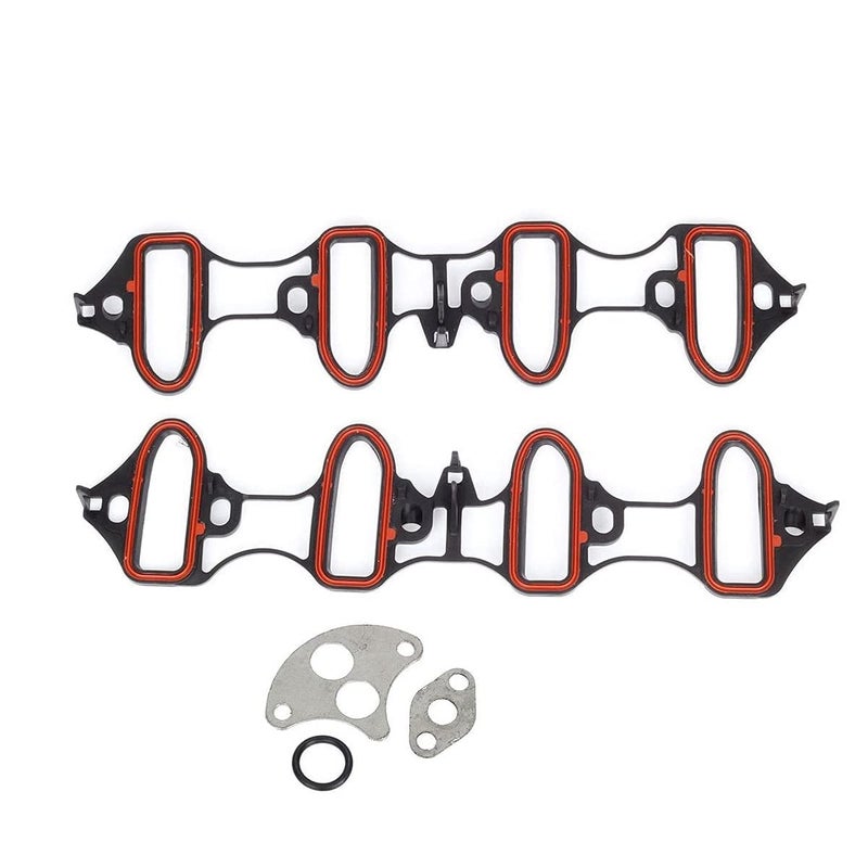 Vincos Intake Manifold Gasket Ms92211 Ms18007 Ms4657 Ms16340 Compatible with Tahoe 00-03 5.3l 4.8l Silverado/Sierra 01-03 6.0L Silverado/Sierra/Yukon XL/Suburban/Avalanche 1500 02 03 5.3L - Image 1